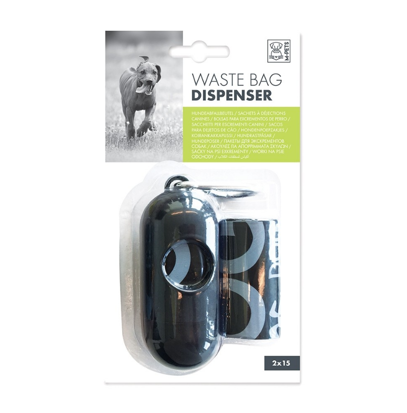 MPets - Waste Bag Dispenser +30 Bags (2x15) - PetHaus General Trading LLC