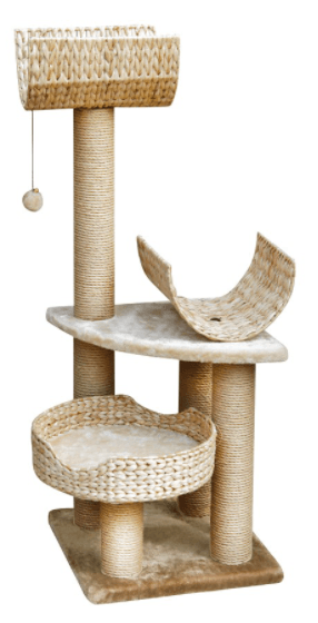 Fauna - Palucco Cat Play Tower (Beige) - PetHaus General Trading LLC