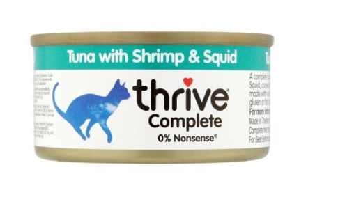 Thrive - Complete Cat Tuna With Shrimp & Squid Wet Food (75g) - PetHaus General Trading LLC