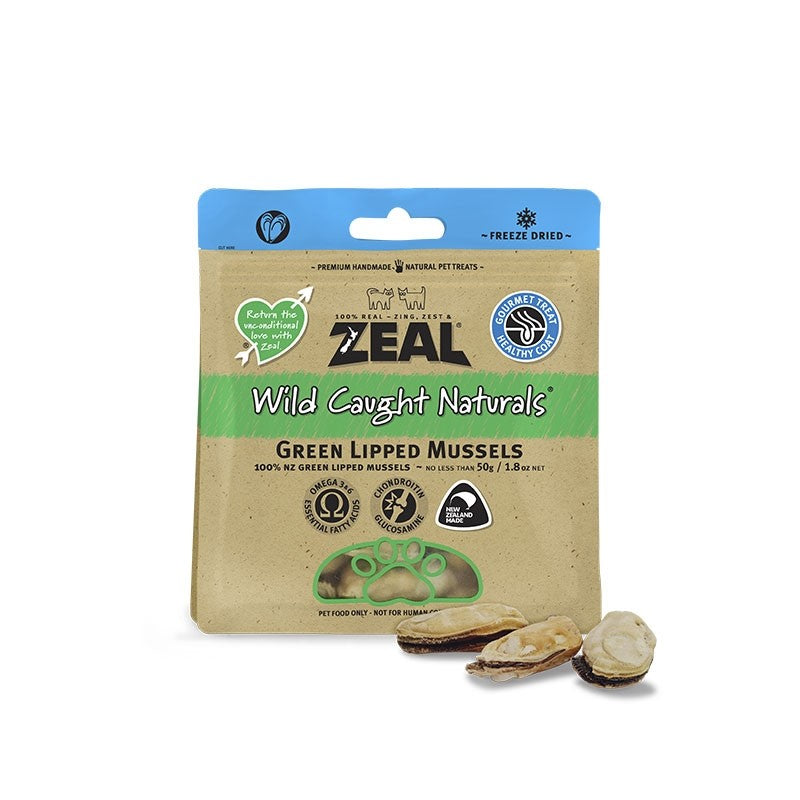 Zeal - Wild Caught Green Lipped Mussels 50g